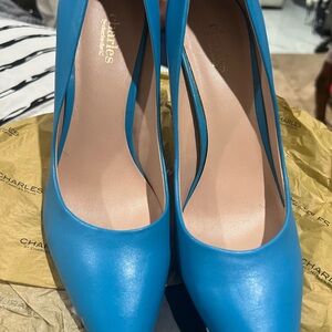 Charles & Keith Blue Women's Heels